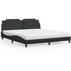 Image de vidaXL Bed met matras kunstleer zwart 180x200 cm3208880