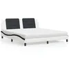 Image de vidaXL Lit avec Matelas, Lit Rembourré avec Coussin de Tête de Lit, Lit Double, Lit Adulte, Meuble de Chambre à Coucher 3208886