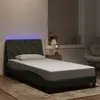 Image de vidaXL Cadre de Lit avec Lumières LED, Lit Rembourré, Sommier à Lattes, Lit Simple, Lit Adulte de Chambre à Coucher 3213837