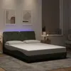 Image de vidaXL Cadre de Lit avec Lumières LED, Lit Rembourré, Sommier à Lattes, Lit Double, Lit Adulte de Chambre à Coucher 3213855