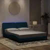 Image de vidaXL Cadre de Lit avec Lumières LED, Lit Rembourré, Sommier à Lattes, Lit Double, Lit Adulte de Chambre à Coucher 3213865