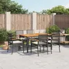 Image de vidaXL Ensemble à Manger de Jardin avec Coussins 7pcs, Table et Chaise de Terrasse, Meubles de Patio, Mobilier d'Extérieur, 3213563