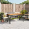 Image de vidaXL Ensemble à Manger de Jardin avec Coussins 5pcs, Table et Chaise de Terrasse, Meubles de Patio, Mobilier d'Extérieur, 3213568