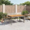 Image de vidaXL Ensemble à Manger de Jardin avec Coussins 4 pcs, Table et Chaise de Terrasse, Meubles de Patio, Mobilier d'Extérieur, 3213576