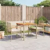 Image de vidaXL Ensemble à Manger de Jardin avec Coussins 3 pcs, Table et Chaise de Terrasse, Meubles de Patio, Mobilier d'Extérieur, 3213578