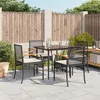 Image de vidaXL Ensemble à Manger de Jardin avec Coussins 5pcs, Table et Chaise de Terrasse, Meubles de Patio, Mobilier d'Extérieur, 3213597