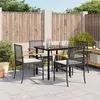 Image de vidaXL Ensemble à Manger de Jardin avec Coussins 5pcs, Table et Chaise de Terrasse, Meubles de Patio, Mobilier d'Extérieur, 3213604