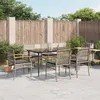Image de vidaXL Ensemble à Manger de Jardin avec Coussins 7 pcs, Table et Chaise de Terrasse, Meubles de Patio, Mobilier d'Extérieur, 3213614