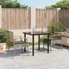Image de vidaXL Ensemble à Manger de Jardin avec Coussins 3 pcs, Table et Chaise de Terrasse, Meubles de Patio, Mobilier d'Extérieur, 3213617