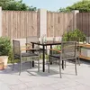 Image de vidaXL Ensemble à Manger de Jardin avec Coussins 5 pcs, Table et Chaise de Terrasse, Meubles de Patio, Mobilier d'Extérieur, 3213618