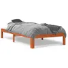 Image de vidaXL Cadre de lit cire marron 75x190 cm bois de pin massif 844163
