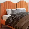 Image de vidaXL Tête de lit cire marron 135 cm bois massif de pin 844283
