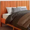 Image de vidaXL Tête de lit cire marron 135 cm bois massif de pin 844343