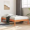 Image de vidaXL Lit de Jour, Canapé-lit, Lit d'Invité, Meuble de Chambre à Coucher Intérieur, Moderne, Cire Marron 90x200 cm Bois de 844405