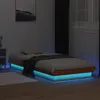 Image de Cadre de lit à LED sans matelas 90x190 cm bois massif