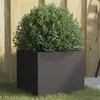 Image de vidaXL Plantenbak 32x30x29 cm staal zwart841535