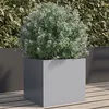 Image de vidaXL Plantenbak 32x30x29 cm gegalvaniseerd staal zilverkleurig841545