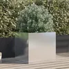 Image de Jardinière argenté 49x47x46 cm acier inoxydable