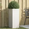 Image de Jardinière blanc 32x29x75 cm acier