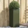 Image de Jardinière vert olive 32x29x75 cm acier