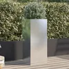 Image de vidaXL Plantenbak 32x29x75 cm roestvrij staal zilverkleurig841575