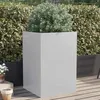 Image de vidaXL Jardinière, Lit Surélevé, Bac à Fleurs, Pot de Plantes, Boîte à Fleurs Jardin Patio Terrasse, Argenté 52x48x75 cm 841588