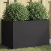 Image de Vidaxl Jardinière, Noire, 62X40X39 Cm, Acier