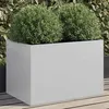 Image de vidaXL Jardinière, Lit Surélevé, Bac à Fleurs, Pot de Plantes, Boîte à Fleurs Jardin Patio Terrasse, Argenté 62x40x39 cm 841600