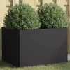 Image de Jardinière noir 62x47x46 cm acier