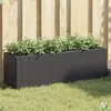 Image de vidaXL Plantenbakken met 3 potten 2 st 105x30x32 cm poly rattan zwart3210522