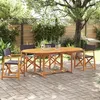 Image de Chaises de jardin pliables lot de 4 gris foncé tissu