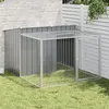 Image de vidaXL Niche pour Chien avec Cour, Cage pour Chiot avec Porte et Loquet, Maison avec Cour Étendue pour Animaux de Compagnie, 3214222