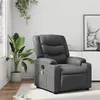 Image de vidaXL Fauteuil de massage, relaxation similicuir gris