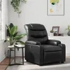 Image de vidaXL Fauteuil réglable similicuirnoir