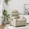 Image de vidaXL Fauteuil de massage, relaxation similicuir cràme