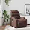 Image de vidaXL Fauteuil de massage, relaxation similicuir marron