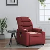 Image de vidaXL Fauteuil de massage, relaxation similicuir bordeaux