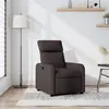 Image de vidaXL Fauteuil réglable tissu marron foncé
