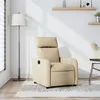 Image de vidaXL Fauteuil réglable tissu crème