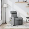 Image de vidaXL Fauteuil de massage, relaxation tissu gris clair