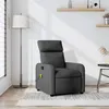 Image de vidaXL Fauteuil de massage, relaxation tissu gris foncé