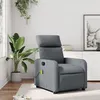 Image de vidaXL Fauteuil de massage, relaxation similicuir gris