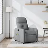 Image de Fauteuil de massage inclinable Gris clair Tissu