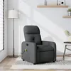 Image de Fauteuil de massage inclinable Gris foncé Tissu