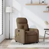 Image de vidaXL Fauteuil de massage, relaxation tissu marron
