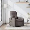 Image de vidaXL Fauteuil de massage, relaxation tissu taupe