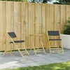 Image de Salon de jardin Vidaxl bambou gris 2 pieces