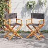 Image de vidaXL Regisseursstoelen 2 st inklapbaar stof donkergrijs365836