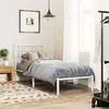 Image de vidaXL Cadre de Lit Métal avec Tête de Lit, Lit Simple avec Lattes et Pieds, Lit Adulte de Chambre à Coucher Intérieur, 376364