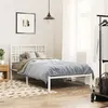 Image de vidaXL Bedframe met hoofdbord metaal wit 100x200 cm376368